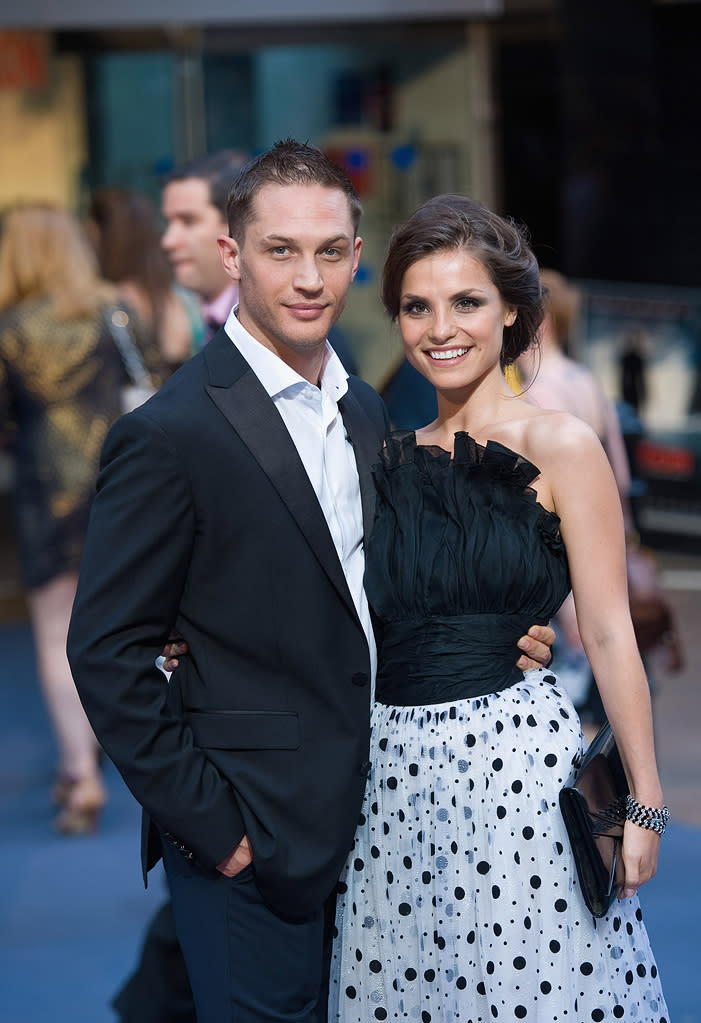 Inception UK premiere 2010 Tom Hardy Charlotte Riley