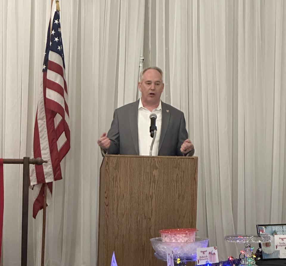 Ohio Auditor Keith Faber was the keynote speaker at the 2024 Harding Day Dinner on April 11.
(Credit: PROVIDED BY MARK DAVIS)