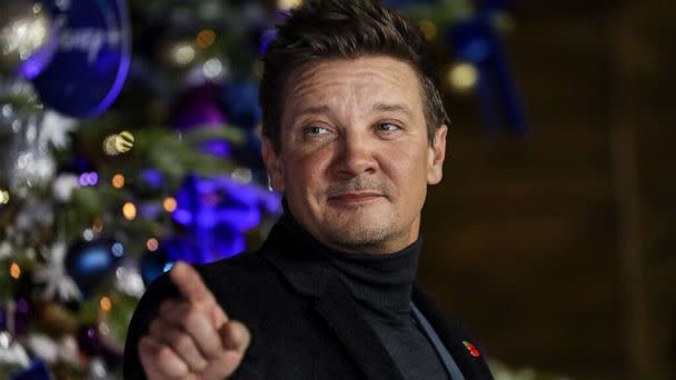 PHOTO: In this file photo, Jeremy Renner poses for photographers upon arrival at the United Kingdom fan screening of 'Hawkeye,' in London, Nov. 11, 2021. (Vianney Le Caer/Invision/AP, File)