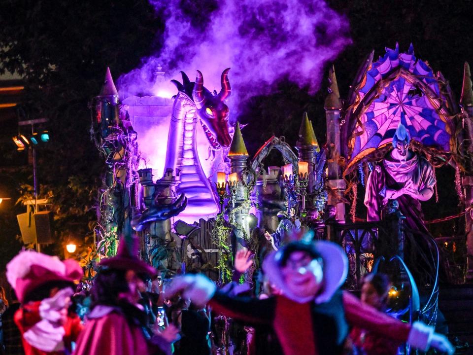 Anaheim, CA - September 09: The Frightfully Fun Parade at Oogie Boogie Bash, A Disney Halloween Party, in California Adventure at the Disneyland Resort in Anaheim, CA, on Thursday, September 9, 2021.