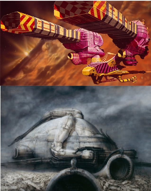 Jodorowsky, a cult-film director, prepared a draft of dune that Frank Herbert said “was the size of a phonebook.” His notebooks full of breathtaking concept art and storyboards were created by H.R. Giger, Chris Foss, and Jean Giraud. Giger reworked some of his 'Dune’ sketches (below) into art for his Oscar-winning 'Alien’ designs.