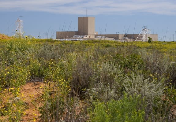 The Waste Isolation Pilot Project (WIPP) site in New Mexico.