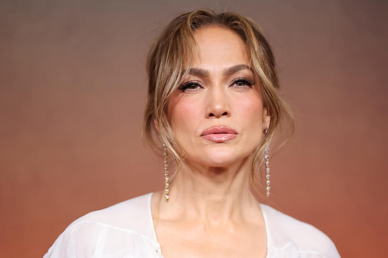 Jennifer Lopez seen promoting her latest movie 'Atlas' on May 21, 2024, in Naucalpan de Juarez, Mexico.