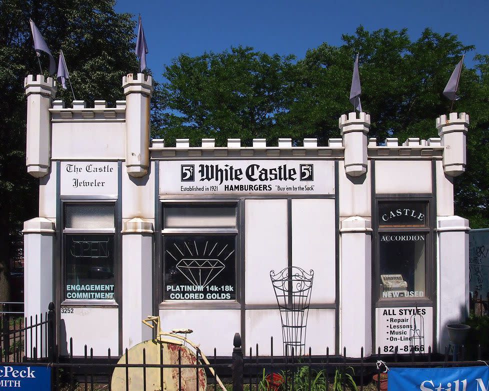 White Castle Building No. 8 at West 33rd Street and Lyndale Avenue South in Minneapolis, Minnesota.