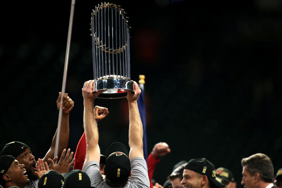 The Nationals won the World Series on Wednesday, but the Astros are still the favorites to win it in 2020. (Photo by Cooper Neill/MLB Photos via Getty Images)