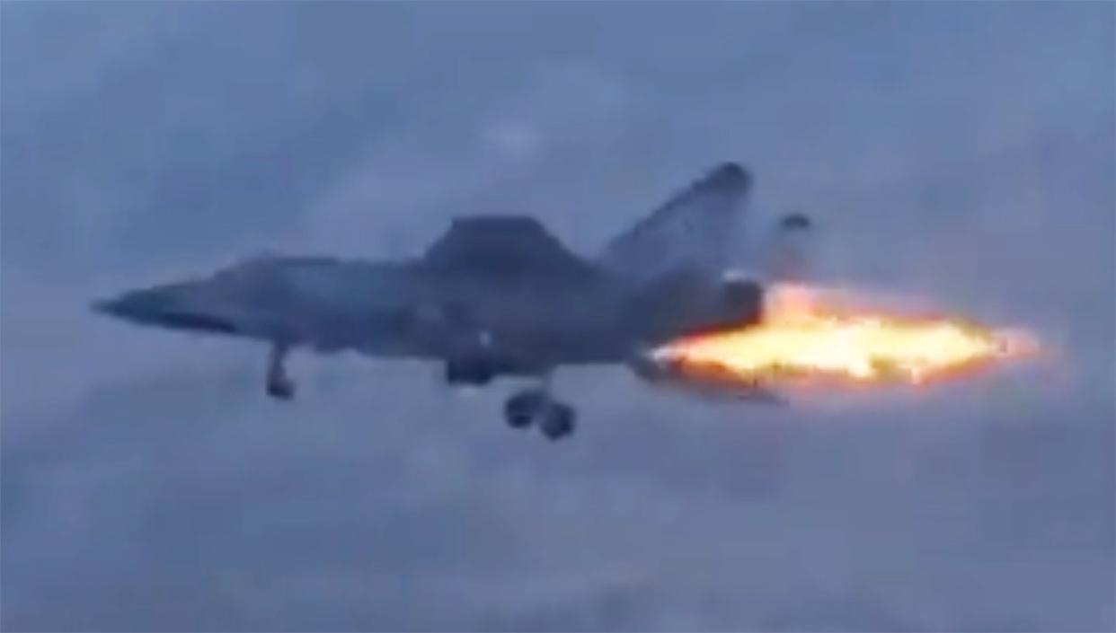 MIG-31 Fire crash