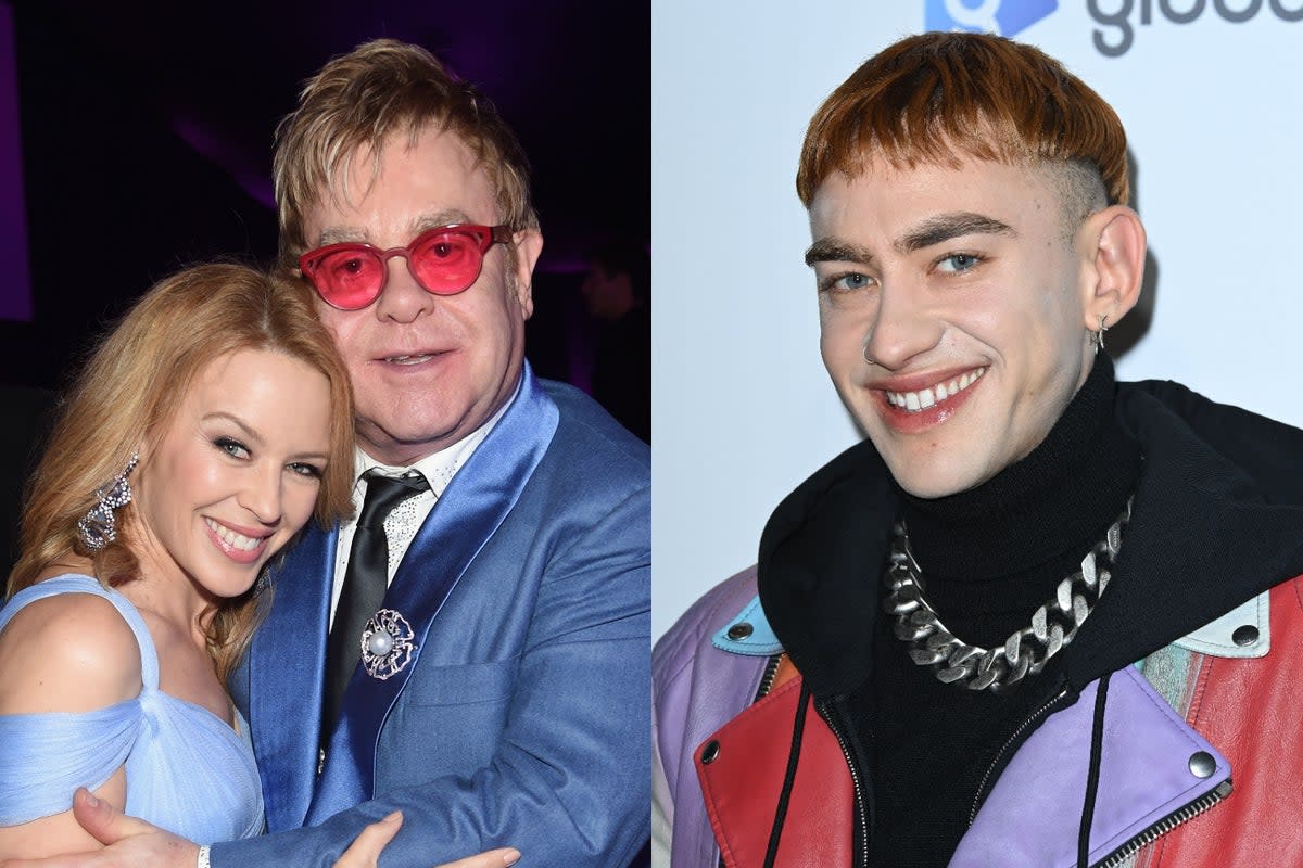 Olly Alexander has praised Sir Elton John and Kylie Minogue for taking him under their wing  (Getty)