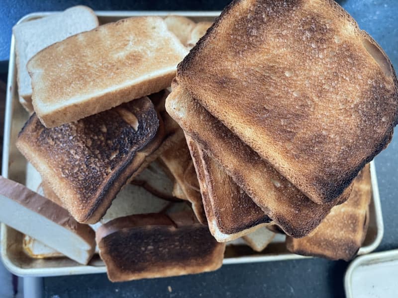 pile of toast