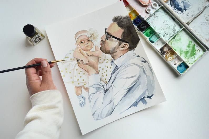 Custom Watercolor Portrait