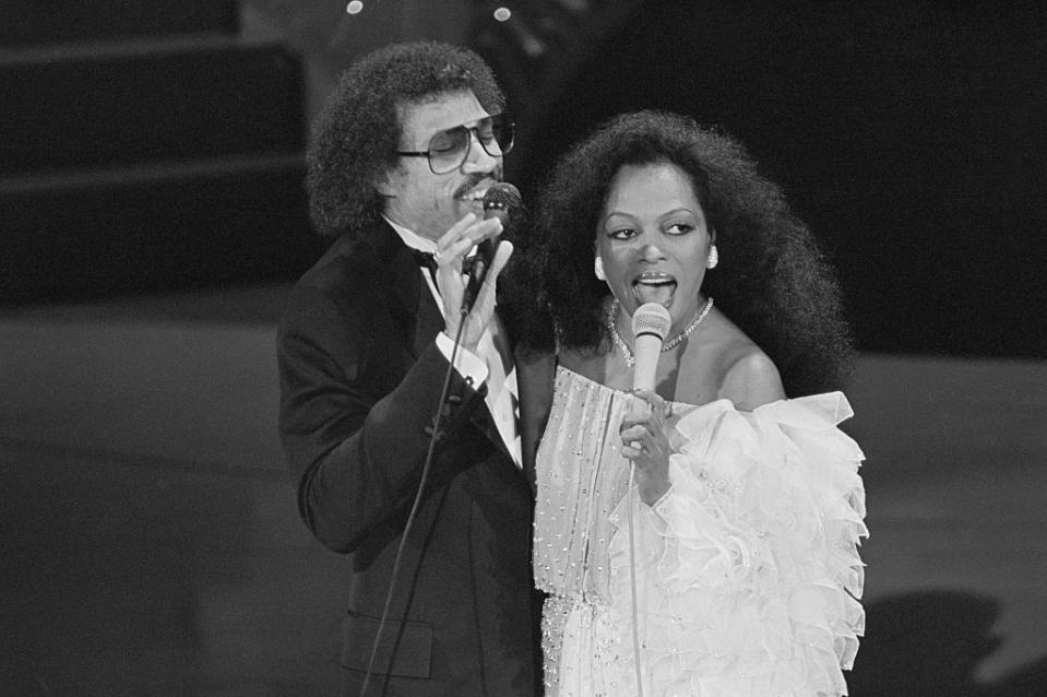 <p>Diana Ross recorded the soundtrack to the film <em>Endless Love </em>with Lionel Richie, which was a hit. The duo is seen here performing in 1981.</p>