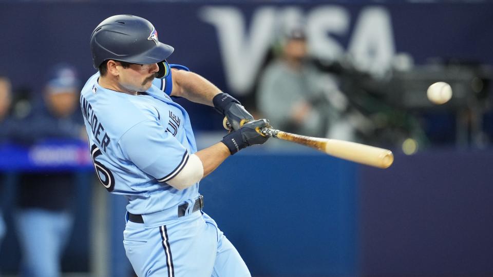 Davis Schneider's offensive profile meshes well with Coors Field. (Mark Blinch/Getty Images)