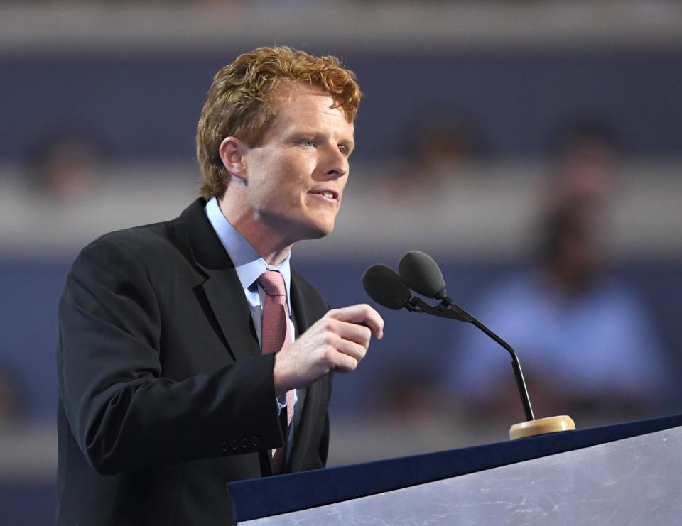 Rep. Joe Kennedy, D-Mass., speaks during the first day of the Democratic National Convention. (Photo: Mark J. Terrill/AP)