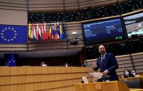 Debate about EU financing and economic recovery at the European Parliament in Brussels