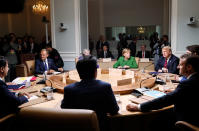 <p>World leaders attend a working session of the G7 Summit in the Charlevoix city of La Malbaie, Quebec, Canada, June 8, 2018. (Photo: Leah Millis/Reuters) </p>