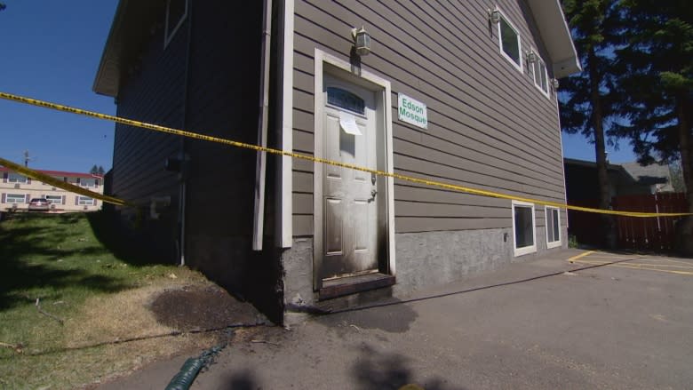 Edson community leaders denounce arson at mosque, offer support