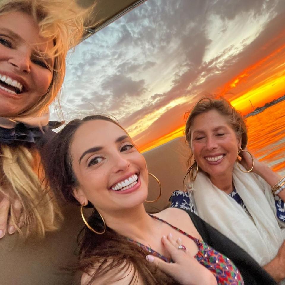 Christie Brinkley smiles with daughter Alexa Ray Joel