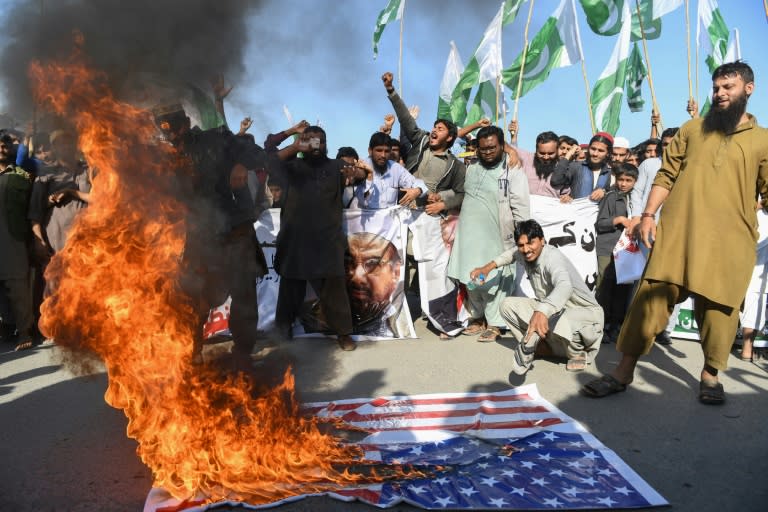 The US announced a freeze on aid to Islamabad at the beginning of the year, sparking protests in Pakistan