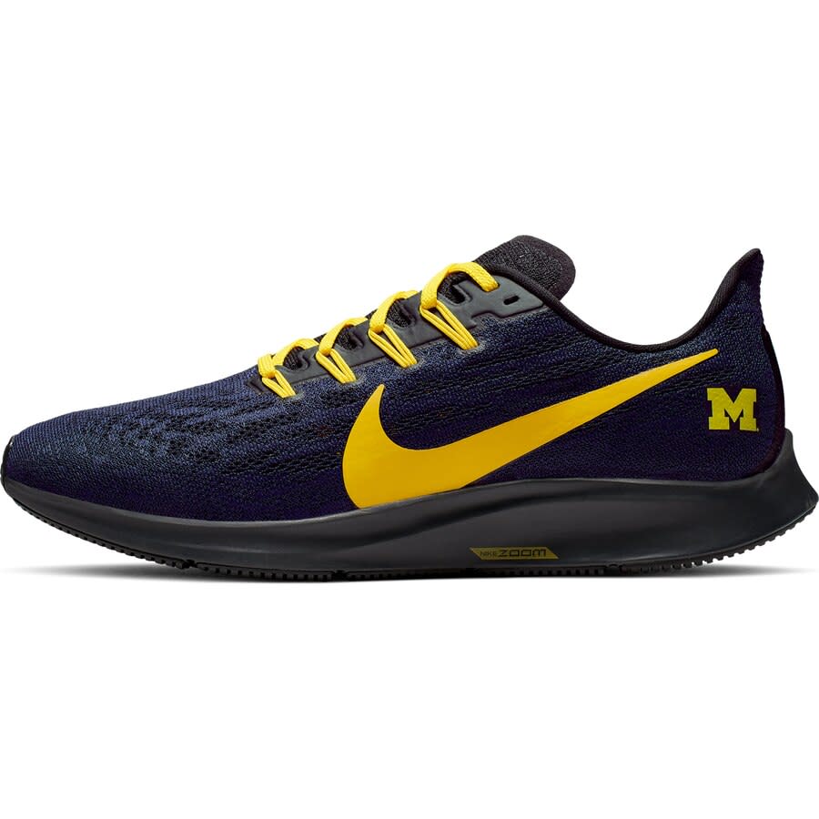 Men's Nike Navy/Maize Michigan Wolverines Air Zoom Pegasus 36 Sneakers