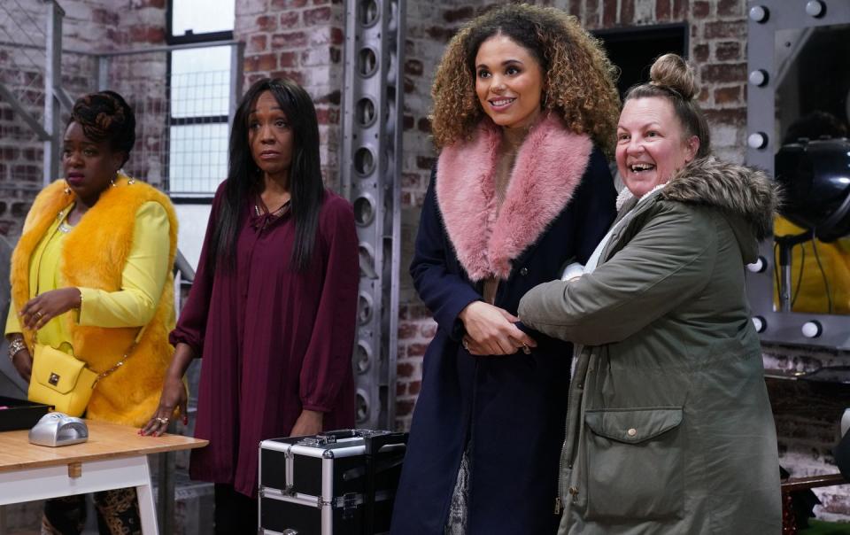 Thursday, March 28: Karen is surprised to see Chantelle in Walford