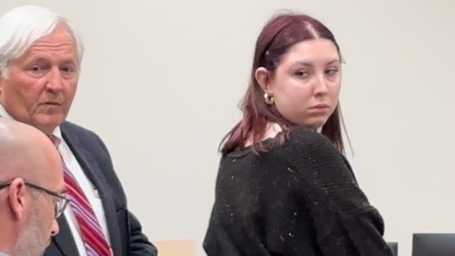 Ella Vece appears in court for a plea hearing on April 15, 2024.