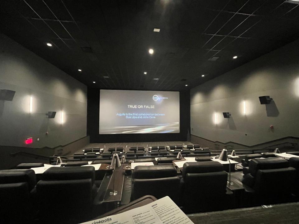 View from seat in Cinépolis