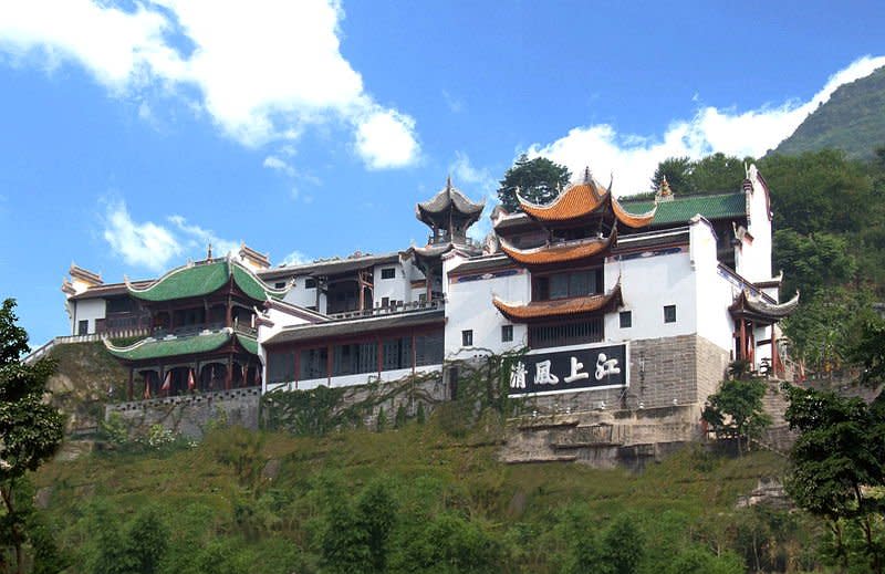 搬遷後的屈原祠。（中國國家博物館）