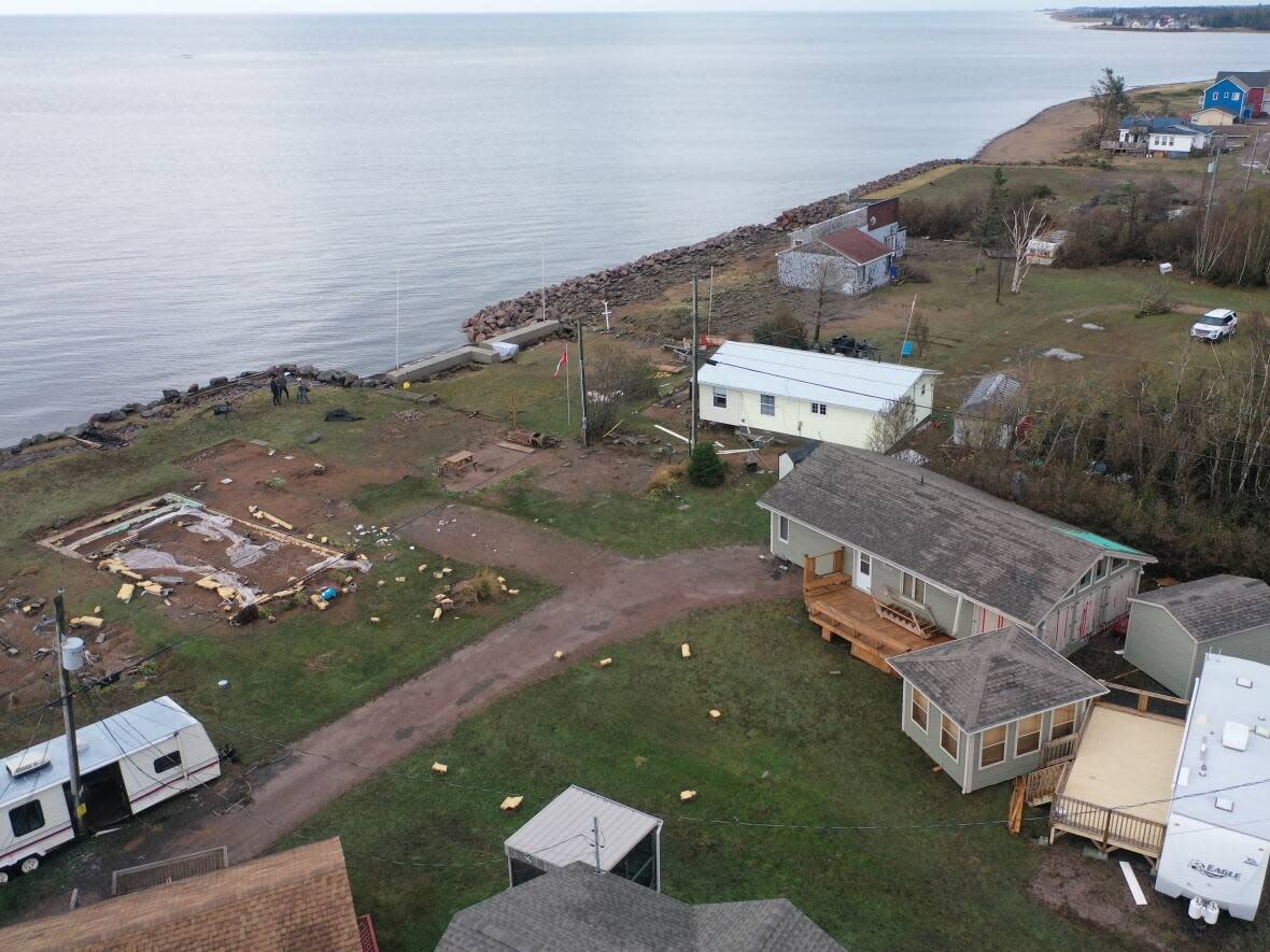 A community in Grand-Barachois, just 10 kilometres east of Shediac, is coping with the destruction caused by Fiona. (Shane Fowler/CBC - image credit)