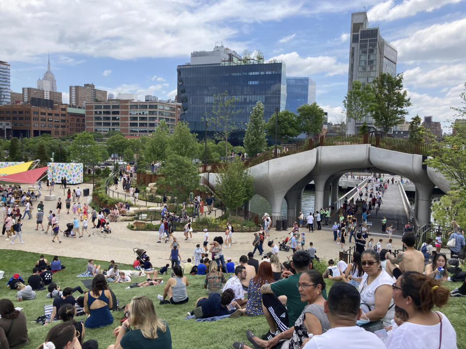 Little Island opens to the public this weekend in New York City. Photo by STRF/STAR MAX/IPx