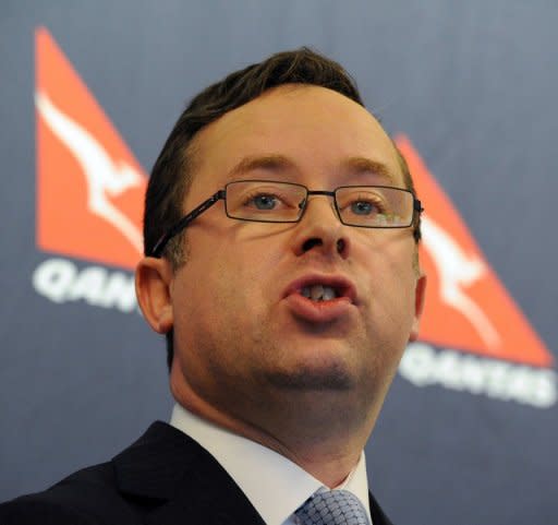 Qantas chief Alan Joyce (pictured in May) dismissed the need to raise fresh equity on Tuesday but confirmed the airline had formed a key management group to deal with any possible takeover bids that emerge