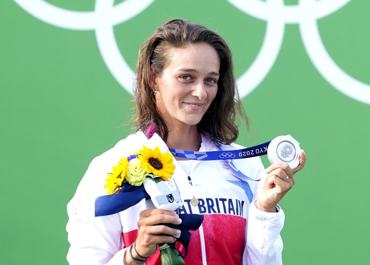 Mallory Franklin with her silver medal (Danny Lawson/PA) (PA Wire)