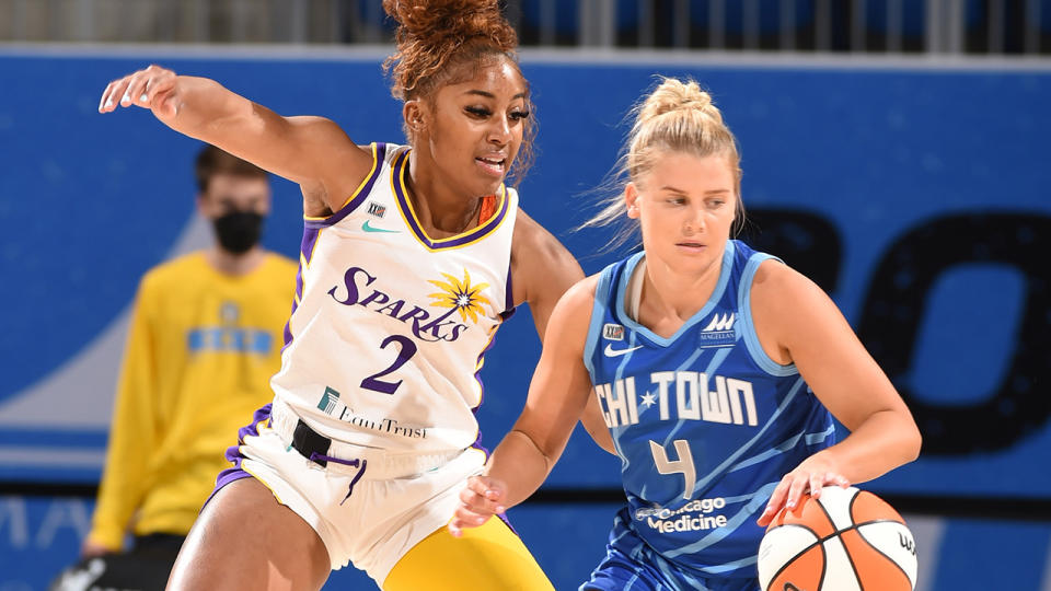 Shyla Heal has been traded and waived out of the WNBA. (Photo by Randy Belice/NBAE via Getty Images)