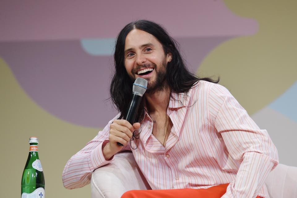 <h1 class="title">Jared Leto And Stephanie Mehta Talk At Fast Company European Innovation Festival Powered by Gucci</h1><cite class="credit">Stefania D'Alessandro</cite>