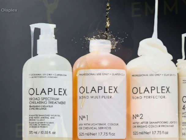 PHOTO: An advertisement for Olaplex hair products. (Olaplex)