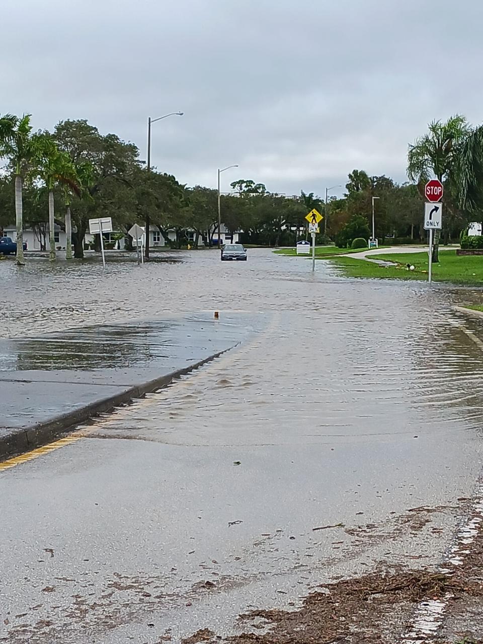 Road closures from flooding in Vero Beach were announced Vero Beach Police Department on Nov. 11, 2022 following Hurricane Nicole landfall and departure from the Treasure Coast around 3:30 a.m.