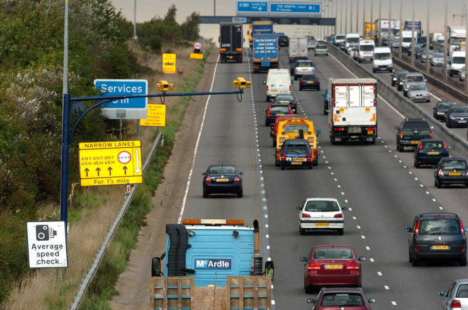 EMBARGOED TO 0001 MONDAY MARCH 25

Undated file photo of road works on the M1 motorway. Drivers are being warned over long delays as more than 14 million Easter getaway trips are expected to take place. The RAC said journeys on some popular routes could take twice as long as normal as the bank holiday weekend coincides with the start of a two-week holiday for many schools, leading to a surge in traffic. Issue date: Monday March 25, 2024. PA Photo. See PA story TRANSPORT Easter. Photo credit should read: Chris Radburn/PA Wire