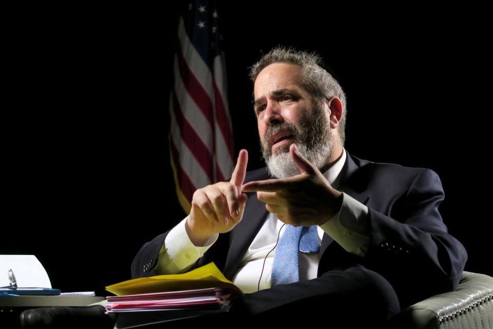 Lakewood school board attorney Michael Inzelbuch is shown during a Wednesday, August 7, 2019, interview at the Press in Neptune.