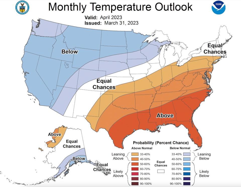 El pronóstico a largo plazo de Oregón favorece temperaturas más frías de lo normal.