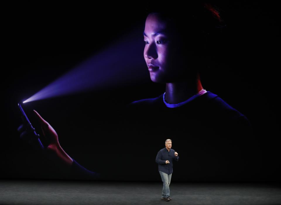 <p>Face ID is Apple’s 3D imaging technology. You can open your phone by just looking at it, and other features like Apple Pay will use Face ID security, too. REUTERS/Stephen Lam </p>