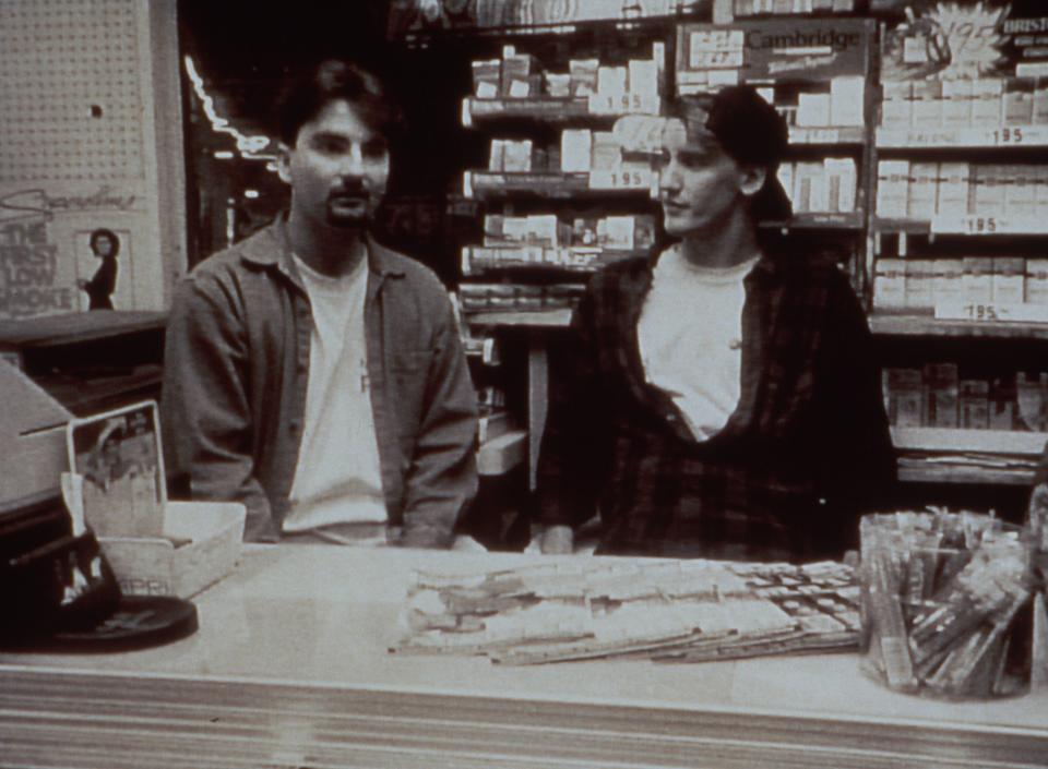 Brian O'Halloran and Jeff Anderson in "Clerks"