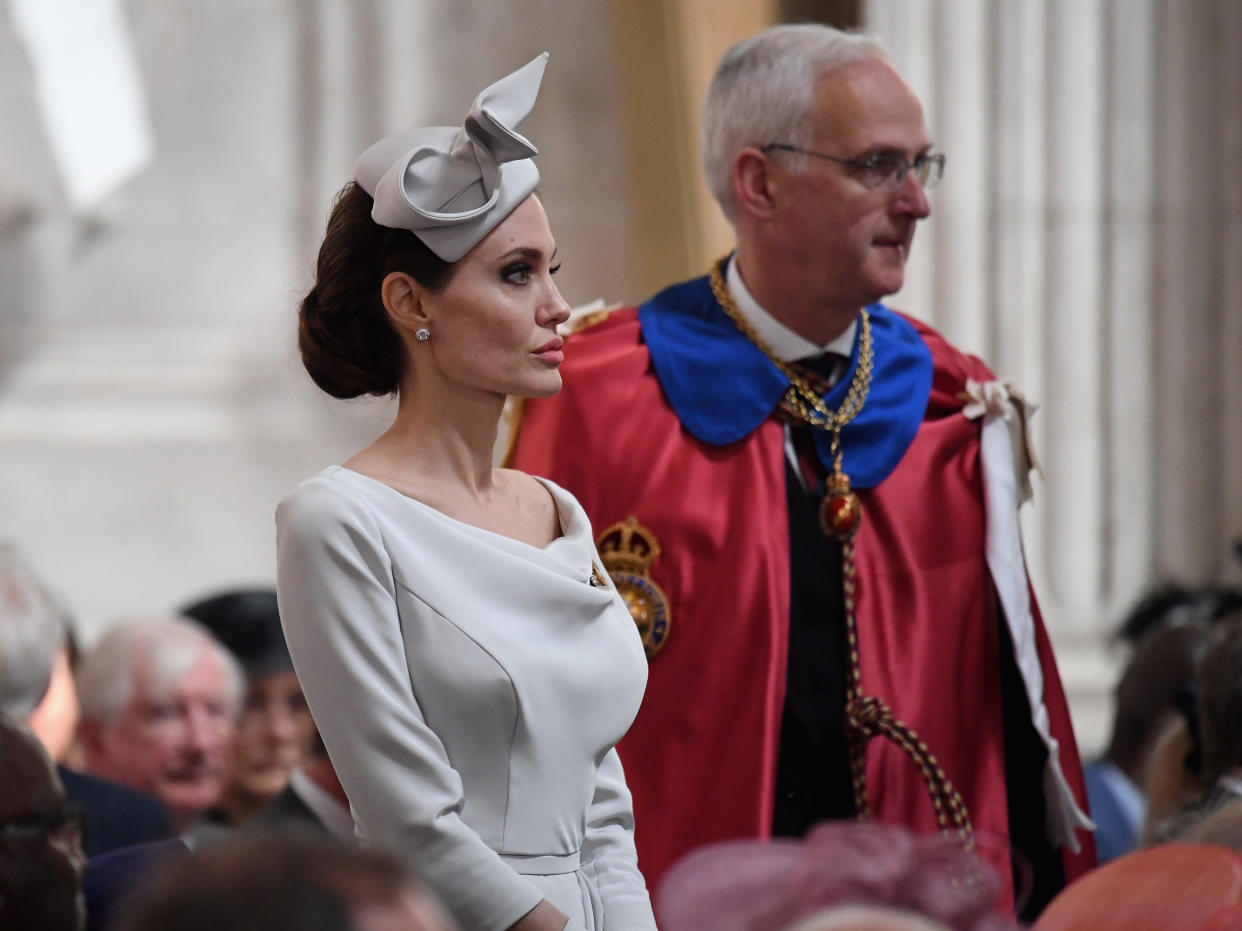 Angelina Jolie at the Service of Commemoration and Dedication. [Photo: Getty]