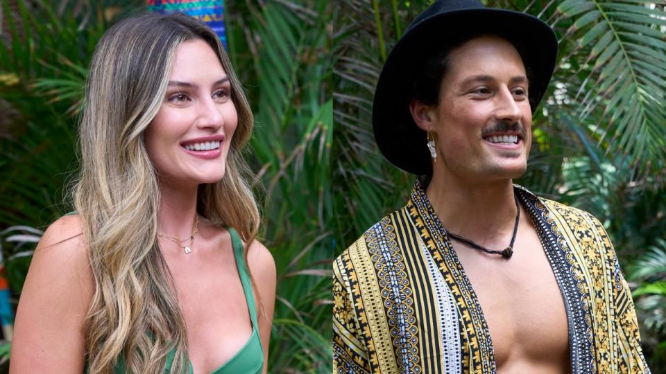 Kat Izzo side by side Brayden Bowers in Bachelor in Paradise Season 9