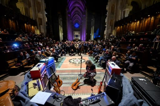 Lou Reed's drones rang out in the enormous Cathedral of St. John the Divine -- large enough to lay the entire Statue of Liberty lengthwise within its walls -- for some five hours