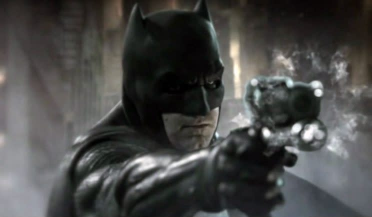 Ben Affleck in 'Batman V Superman' - Credit: Warner Bros.