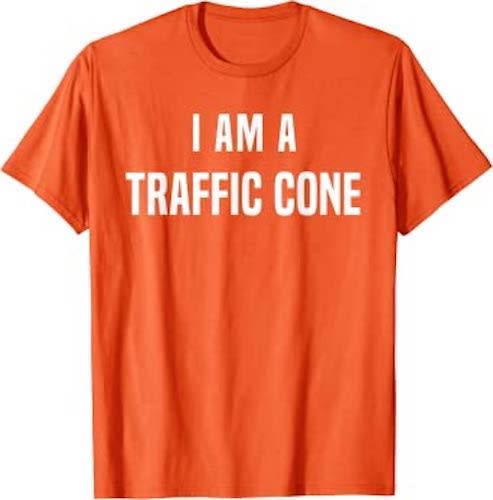 Traffic Cone Costume easy costume ideas