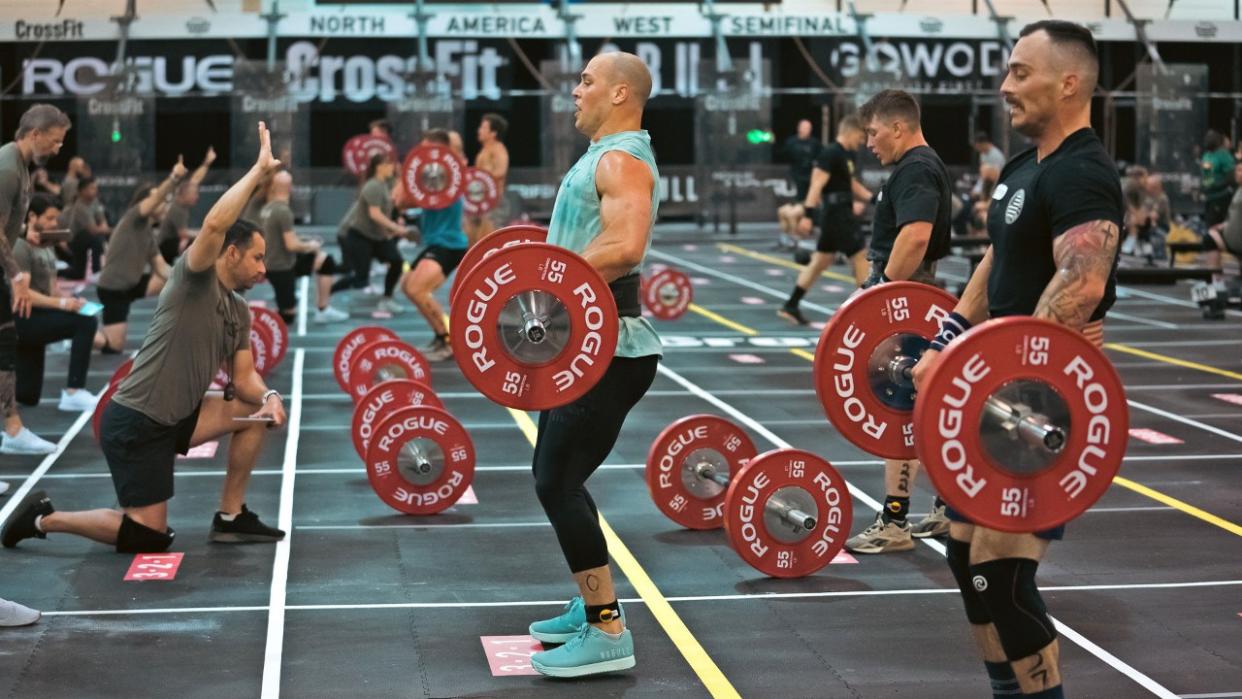  Ben Bergeron competing in the CrossFit North America West Semifinal 