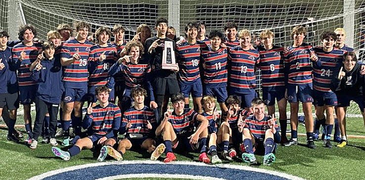 The Bradenton Christian School boys soccer team won the Class 2A-District 10 tournament with a 2-1 victory over Keswick Christian on Thursday evening.