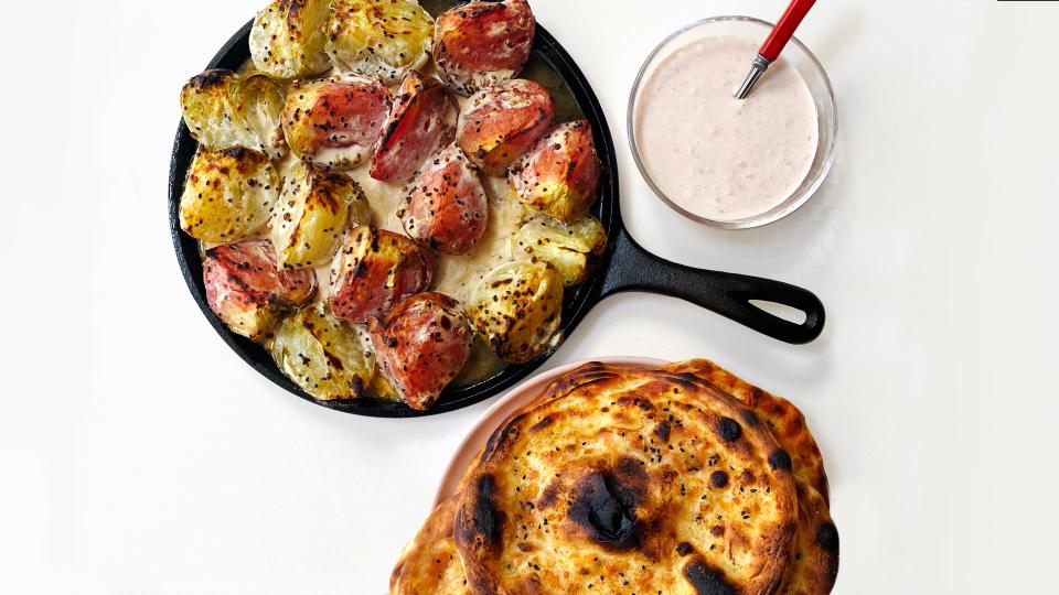 Grilled Naan and Tomato Party