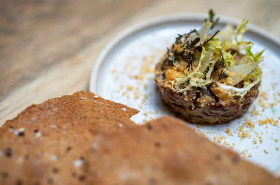 Straight from the estate: Deer tartare, hazelnut, pickled onionFallow