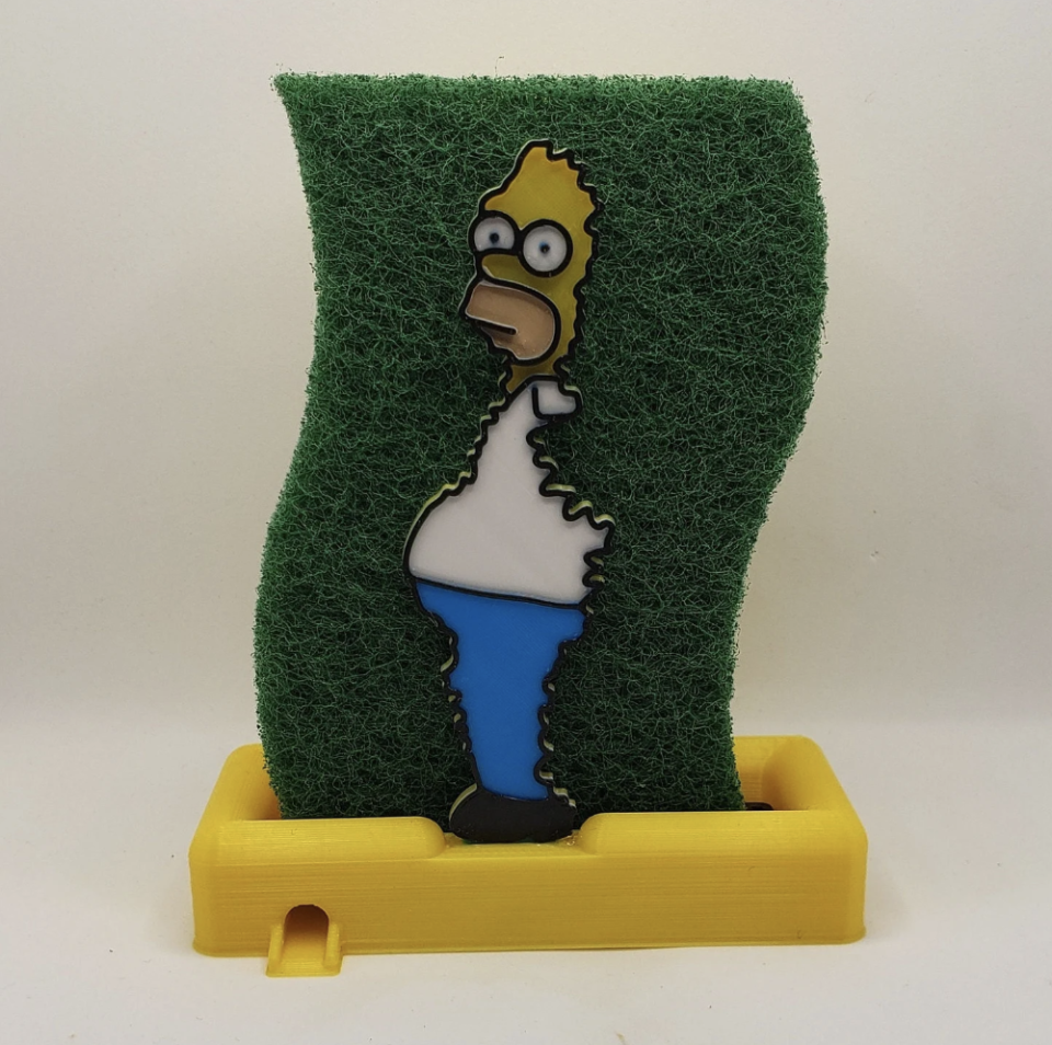 homer sponge holder