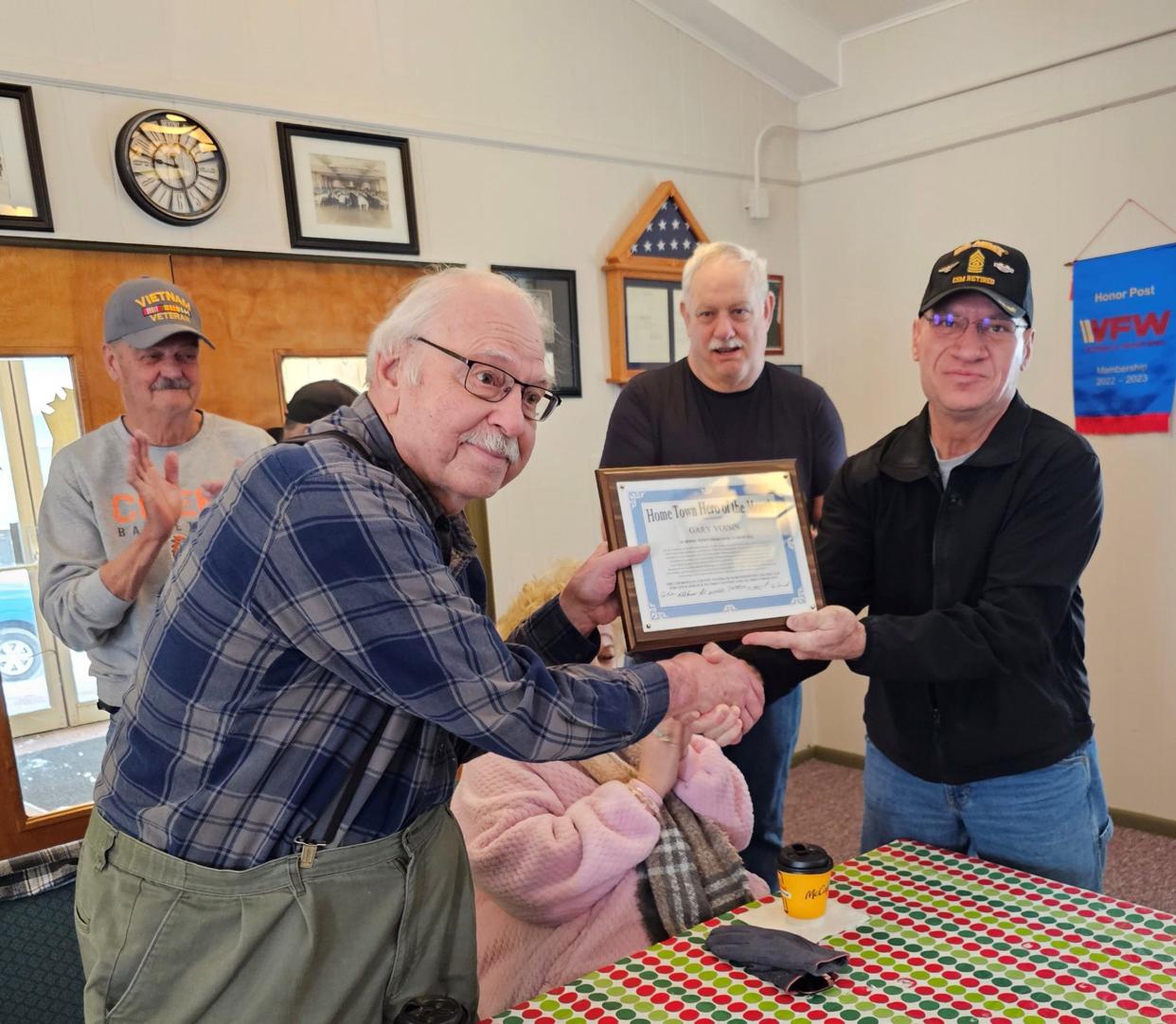 Michigan National Guard veteran Gary Voisin was recently named Cheboygan County's Hometown Hero for the month of March by the Cheboygan County Veterans Subcommittee.